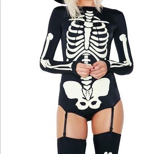 Glow in the Dark Skeleton Bodysuit Costume